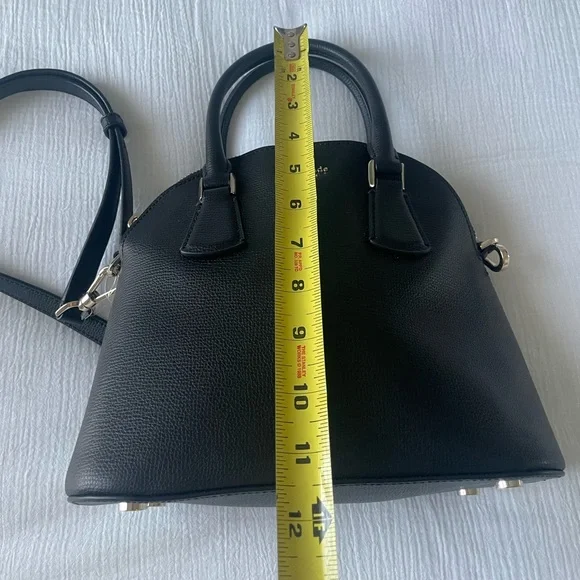 Like new! Black KATE SPADE Sylvia Dome Satchel Crossbody - Picture 11 of 14